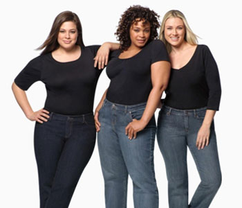Секреты выбора джинсов для полных женщин