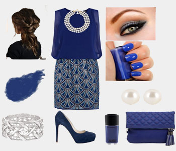 Синий цвет в одежде - отличный выбор для полных женщин
