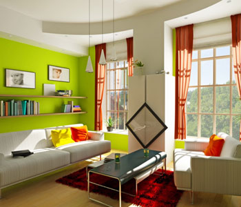 Зеленая гостиная – атмосфера тепла и уюта