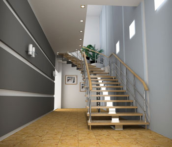 Интерьер холла с лестницей – секреты правильного дизайна