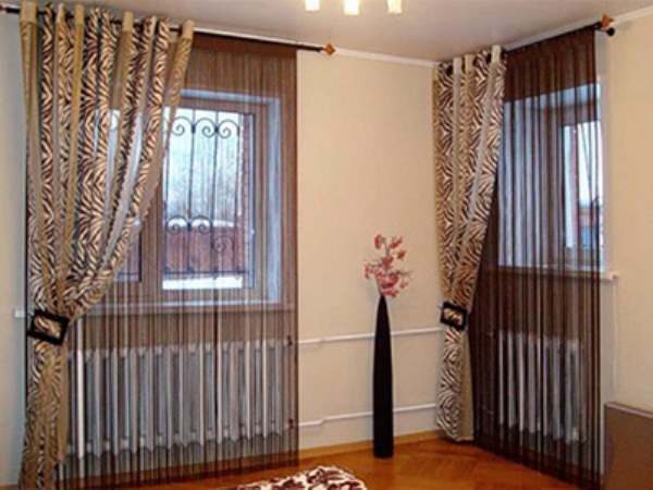 Нитяные шторы в интерьере - стильное украшение помещений