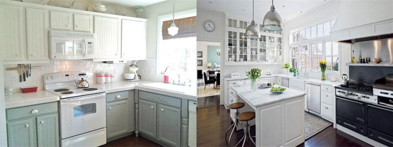 Дизайн интерьера кухни в белом цвете